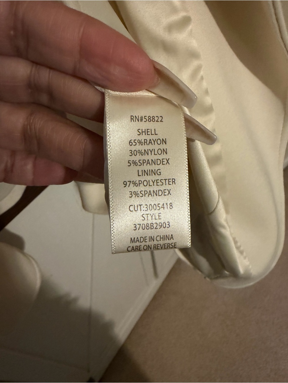 Max Studio Cream Two-Piece Tailored Blazer and Trousers - Picture 7 of 10